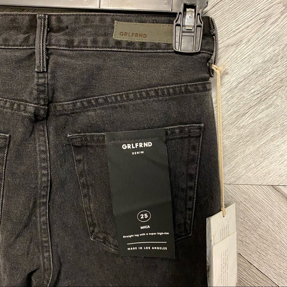 GRLFRND | Mica Jeans Distressed In Lights Off Size 25 NWT - Picture 9 of 16